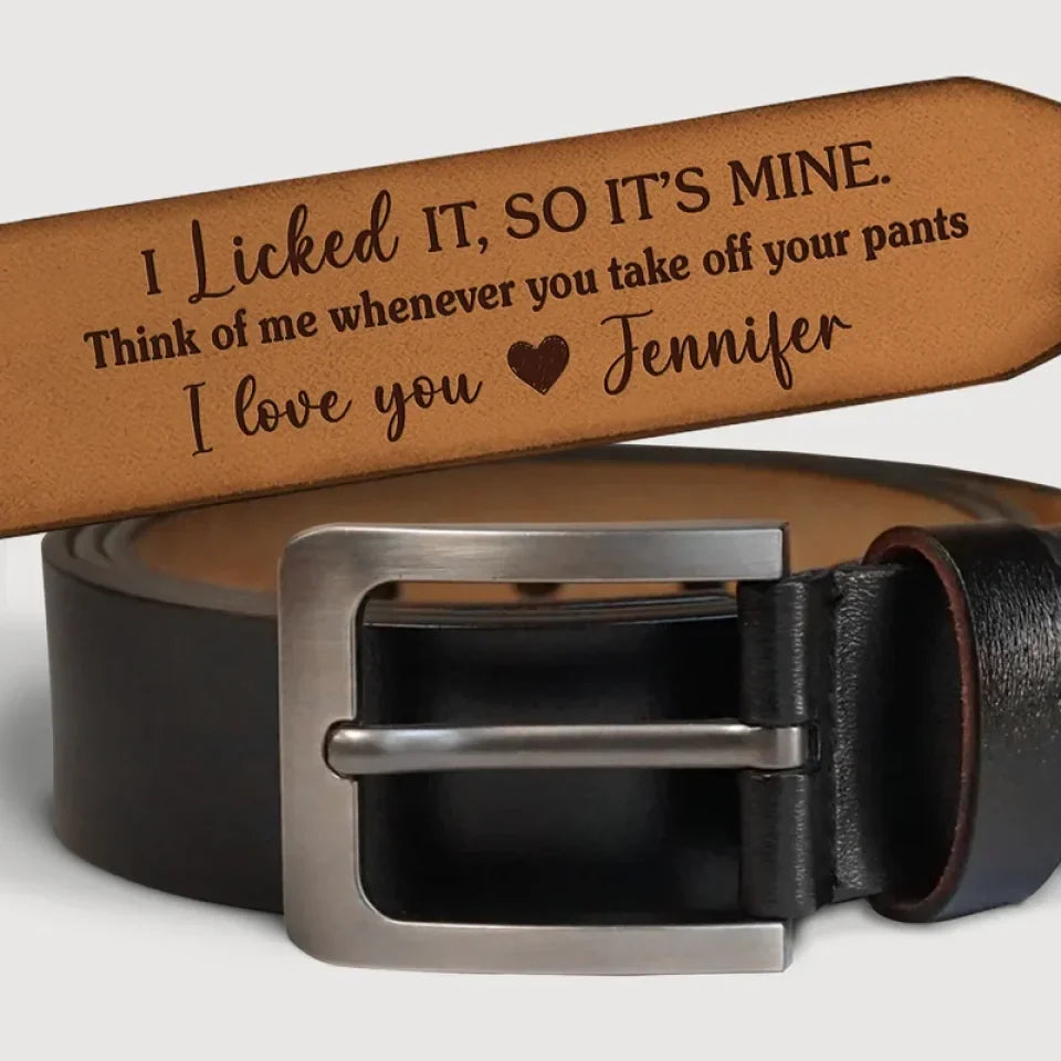 Befamtar | The Eternal Bond: Personalized Engraved Leather Belt for Couples