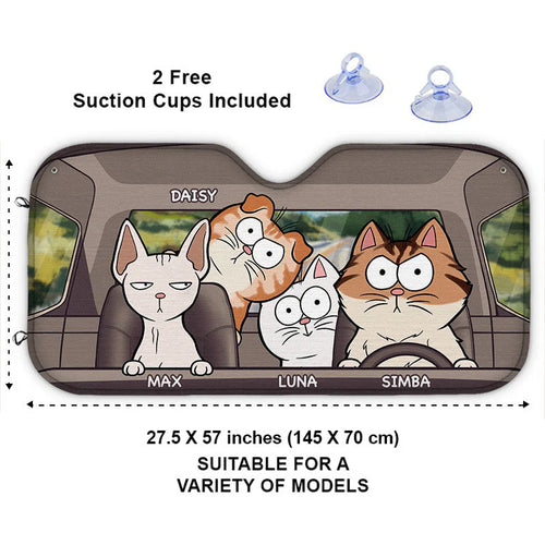 Befamtar  The Purrfect Drive Sunshade: Personalized Car Protection for Pet Lovers