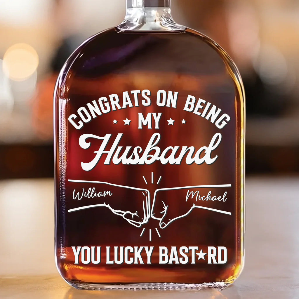 Befamtar | The Lucky Legacy Decanter: Personalized Whiskey Bottle for Families Who Celebrate Together